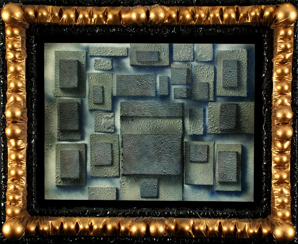 Acrylic and Lacquer on Board, Framed, 32in x 24in - 2004